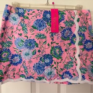 Lilly Pulitzer Pink and Blue Floral Skirt